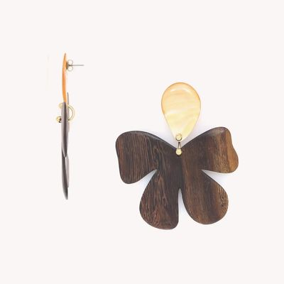 Jewelry - Big robles flower post earrings - Fioria - NATURE BIJOUX