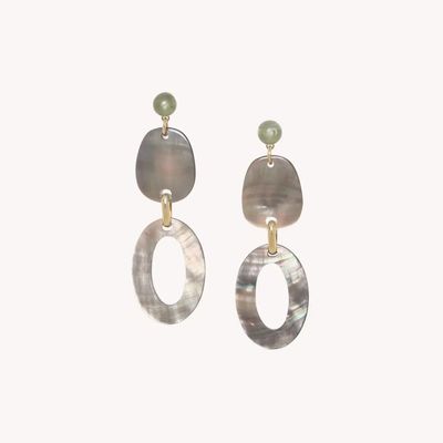 Bijoux - Boucles d'oreilles poussoir top perle fluorite - Fluorite - NATURE BIJOUX