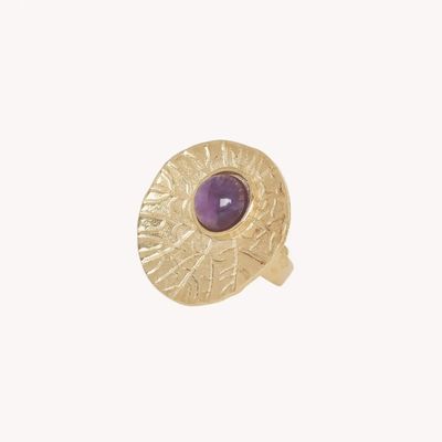 Bijoux - Bague ajustable améthyste - Minerama - NATURE BIJOUX
