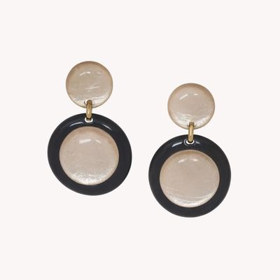 Jewelry - XL post earrings with 2 discs - Saint Honore - NATURE BIJOUX
