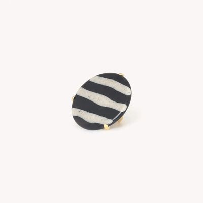 Jewelry - Big adjustable ring - Zebra - NATURE BIJOUX