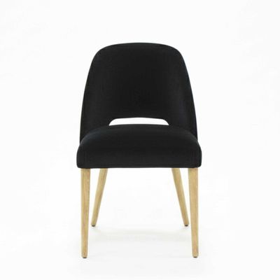 Chaises pour collectivités - Chaise noire Gom Hole | Chaise - CREARTE COLLECTIONS