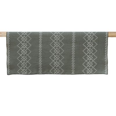 Table linen - Linen Table Runner | LOSANGA Forest green - GIARDINO SEGRETO