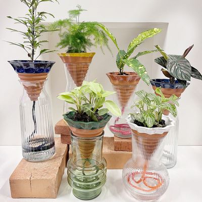 Vases - Nomad ENAMELLED — the autonomous 3D TERRACOTTA vase - COMMON PLACE YOUR URBAN JUNGLE