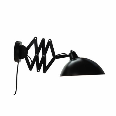 Wall lamps - Futura black wall lamp w/ folding arm - DYBERG LARSEN