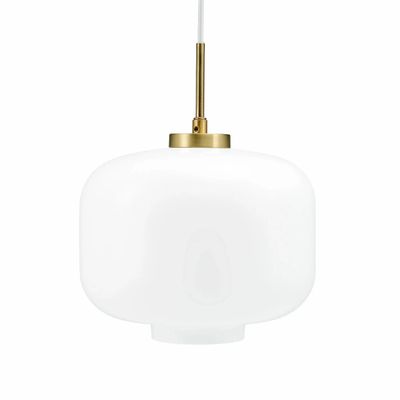 Hanging lights - ARP D25 opal/ brass pendant lamp - DYBERG LARSEN