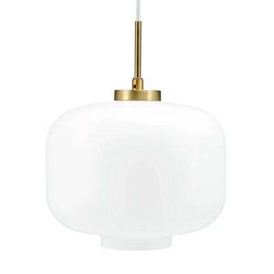 Hanging lights - ARP D30 opal/ brass pendant lamp - DYBERG LARSEN