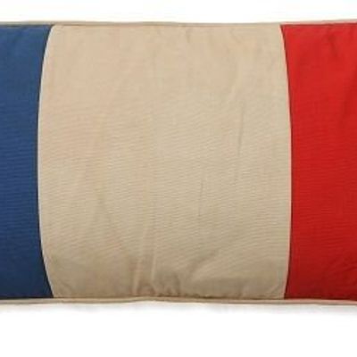 Fabric cushions - French Flag Cushion - WOVEN MAGIC LTD