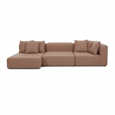 Canapés pour collectivités - Modular Mocha Mousse |Canapé modulaire - CREARTE COLLECTIONS