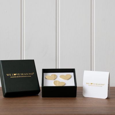 Decorative objects - Gold Pin Hearts - WE LOVE SEASONS