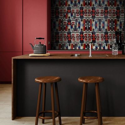Revêtements muraux - Panneau Décoratif en Carreaux d’Art - 50´s Bar - ËME CULTURE ART