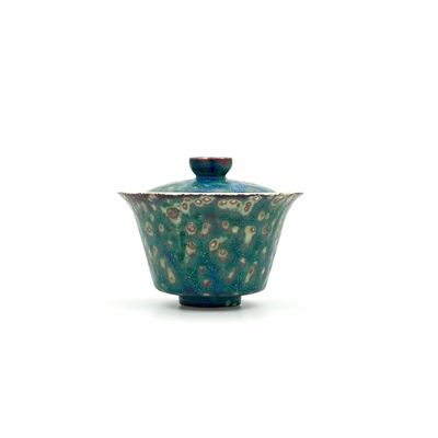 Mugs - Energy Gaiwan in Undercurrent – Handcrafted Jingdezhen Porcelain - GLAZARA
