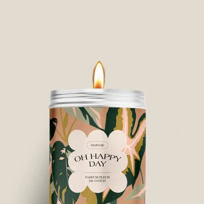 Candles - Candle - Oh happy day - cotton flower scent - DIAIWAIE