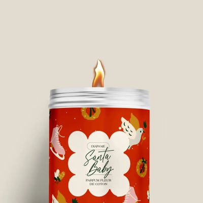 Bougies - Bougie - Santa Baby - senteur fleur de coton - DIAIWAIE