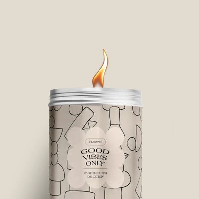 Candles - Candle - Good vibes only - cotton flower scent - DIAIWAIE