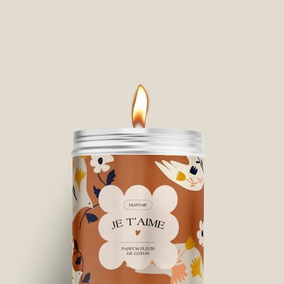Candles - Candle - I love you - cotton flower scent - DIAIWAIE