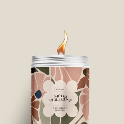 Bougies - Bougie - Mère veilleuse - senteur fleur de coton - DIAIWAIE