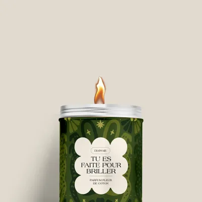 Candles - Candle - You are made to shine - cotton flower scent - DIAIWAIE