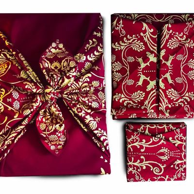 Gifts - Family Pack Gift Wrap – Mysterious Red - CARÉDEAU PAPIER CADEAU RÉUTILISABLE