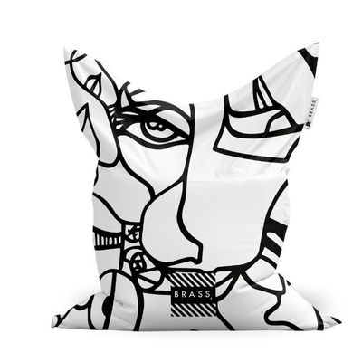 Fauteuils de jardin - Pouf d'extérieur/intérieur White Koseka - Design by BRASS - ARTDECORIS