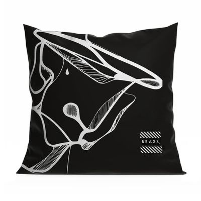 Coussins textile - Coussin décoratif Black Mobali 60 x 60 - Design by BRASS - ARTDECORIS