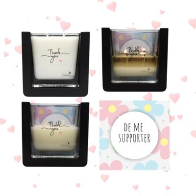 Bougies - Bougie surprise parfumée décoration - Merci 💕 Amie 1 - BOUGIES CANDLEARTH