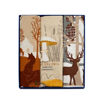 Torchons textile - Coffret Cadeau Torchons En forêt - BEAUVILLÉ