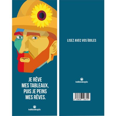 Cadeaux - Marque-page Geo Van Gogh avec phrase en français - KALIDOSKOPIO
