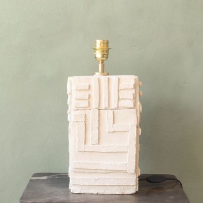 Table lamps - Stripes a handmade ceramic lamp - STUDIO WILD ORANGE