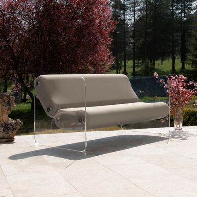 Lawn sofas - MW08 design sofa — Cast PMMA walls, honeycomb foam seat - KUUMO DESIGN