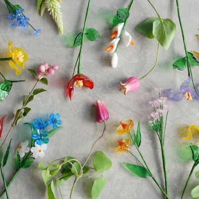 Décorations florales - ARTIFICIAL GLASS FLOWER - AMABRO
