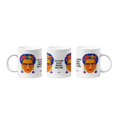 Mugs - Geo Flowers Mug in French - KALIDOSKOPIO