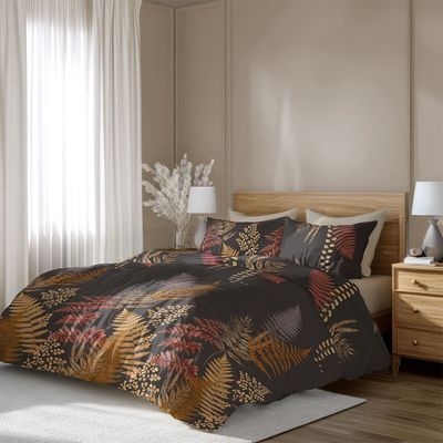 Bed linens - Double bed linen set "Dorado", cotton satin, 3pcs - DILIOS