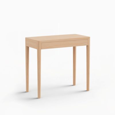 Office furniture and storage - FRONT – Minimalist Sideboard in Ash Wood 80x40 - MOR