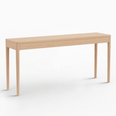 Mobilier et rangements pour bureau - FRONT — Buffet minimaliste en bois de frêne 160x40 - MOR