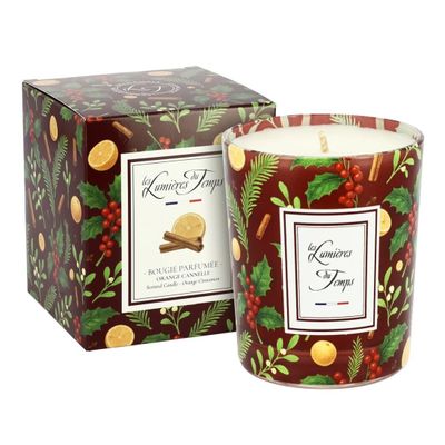 Candles - Winter Lights Candle 180g Orange Cinnamon - LES LUMIERES DU TEMPS