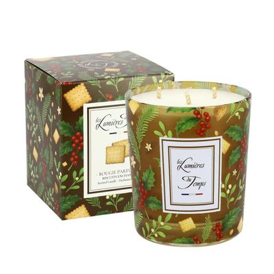 Bougies - Bougie Lumières d'Hiver 350 g Biscuits Enchantés - LES LUMIERES DU TEMPS