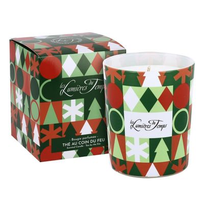 Bougies - Bougie Chromatik 180 g Thé au Coin du Feu - LES LUMIERES DU TEMPS