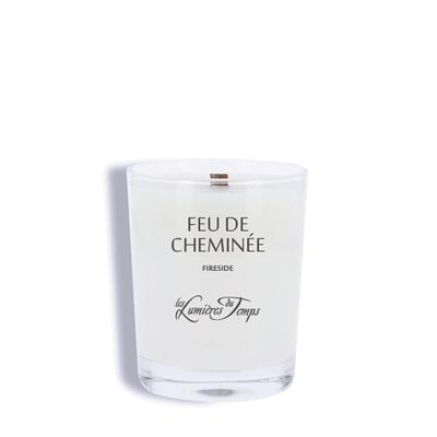 Bougies - Bougie Végétale 180 g Mèche en Bois Feu de Cheminée - LES LUMIERES DU TEMPS