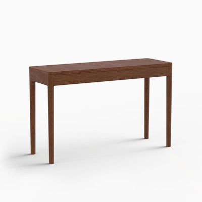 Office furniture and storage - FRONT – Minimalist Sideboard in Walnut Wood 120x40 - MOR