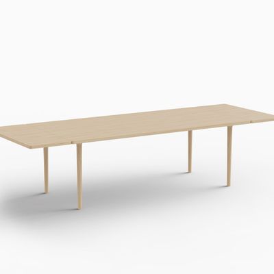 Dining Tables - CAST – Minimalist Extensible Dining Table in Ash Wood - MOR