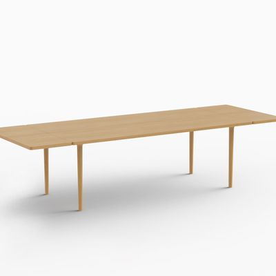 Tables Salle à Manger - CAST — Table de salle à manger extensible minimaliste en bois de chêne - MOR