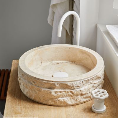 Lavabos - Vasque en marbre naturel | CALI | 40x40x15 cm - MG VALENCIA