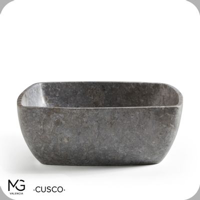 Lavabos - Vasque en marbre naturel | CUSCO GREY | 40x40x15 cm - MG VALENCIA