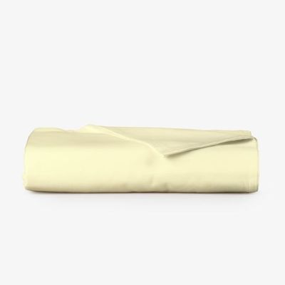 Linge de lit - Drap plat en satin, 240x260 cm, écru - DILIOS