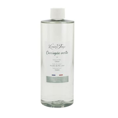 Diffuseurs de parfums - Recharge Diffuseur de Parfum Cassiopée Verte 400 ml Poudre de Riz - LES LUMIERES DU TEMPS
