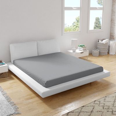 Bed linens - Ranforce Flat sheet, 150x260cm, Grey - DILIOS