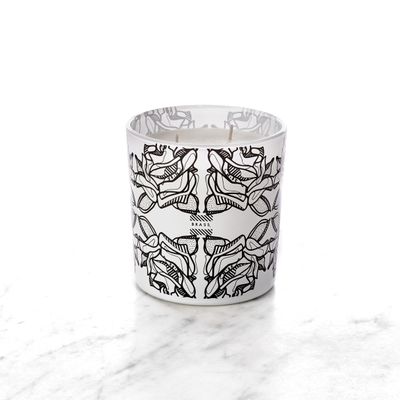 Candles - White Fololo large scented candle - Design by BRASS - ARTDECORIS