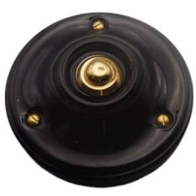 Sonnettes - Sonnette Porcelaine cloche noir laiton - LA FÉE SONNETTE