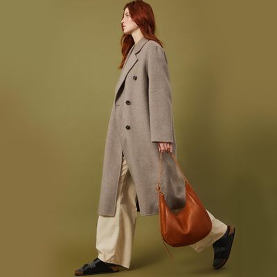 Bags and totes - Wilma - Medium leather shoulder bag in Grainy Tan - MIMI BERRY